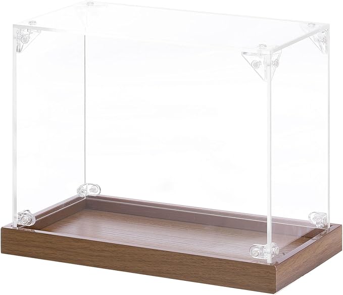 MECCANIXITY Acrylic Display Case, 8"x4"x6" Clear Display Box Assemble Dustproof Storage Organizer Showcase for Collectibles Action Figures