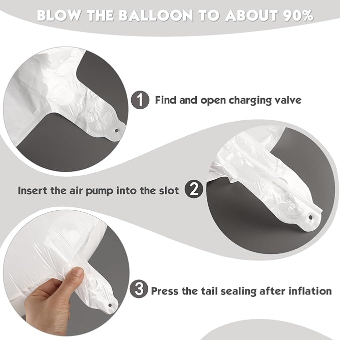 40 Inch White Number 0 Balloon, Giant Number 0 Balloons for 10th 20th 30th 40th Birthday Decorations, Party Supplies for Baby Boy Girl, White Party Decor