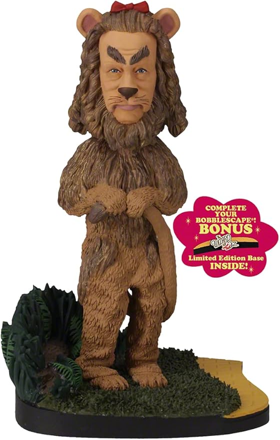 Royal Bobbles The Wizard of Oz Cowardly Lion Collectible Bobblescape Bobblehead Statue