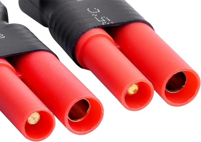 Hobbypark Deans T Plug to HXT 4mm Connector Adapter RC Lipo Battery/Charger Adapter Converter for Redcat RC Cars Trucks Crawlers Buggies(3-Pack)