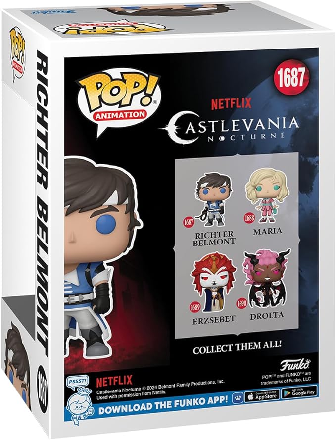 Funko POP! Animation: Cast Noct - Richter Belmont - Castlevania - Collectable Vinyl Figure - Gift Idea - Official Merchandise - for Kids & Adults - TV Fans - Model Figure for Collectors and Display