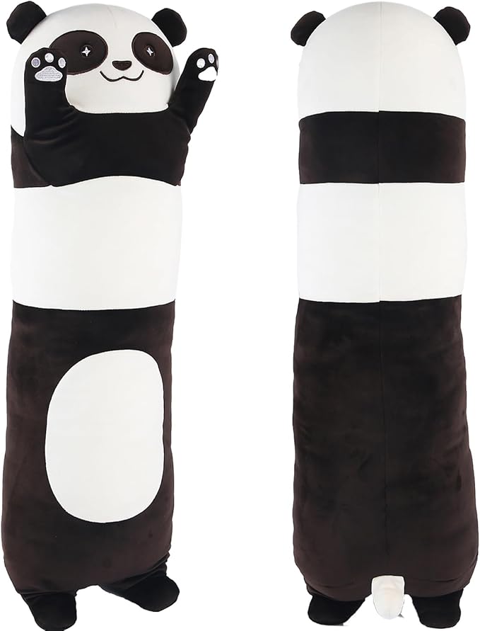 36 inch Cute Giant Panda Bear Plush Soft Body Pillow Plushies, Large Long Panda Stuffed Animals Toy Big Doll, Gift for Kids Girls and Boys, Birthdays