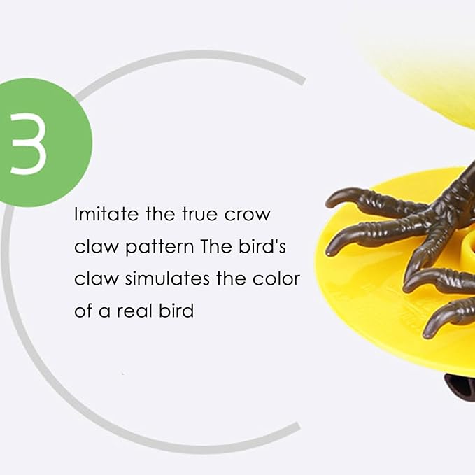 Electric Singing and Chirping Bird Toy, Simulation Interactive Bird Toy for Kids, Cute Realistic Chirping and Moving Artificial Sparrow, Battery Operated, Garden Home Ornament Decoration