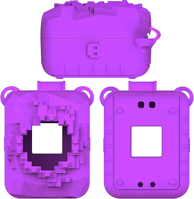 Silicone Case for Bitzee Magicals Interactive Toy Digital Pet, Protective Skin Cover for Bitzee Magicals Virtual Electronic Digital Pet Accessories (Purple)