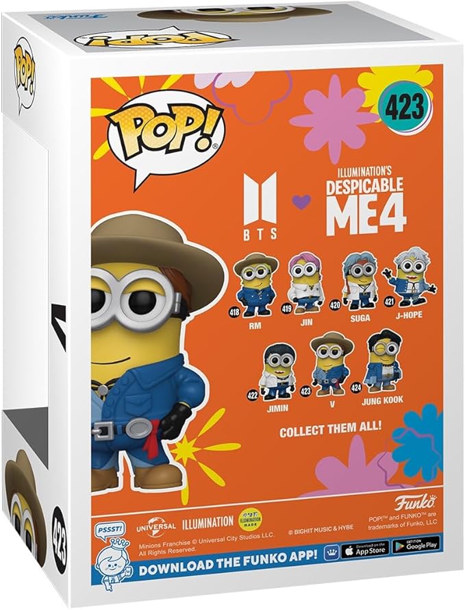 Funko POP! Rocks: Minions X BTS - V - BTS + Minions - Collectable Vinyl Figure - Gift Idea - Official Merchandise - for Kids & Adults - Movies, Music Fans - Model Figure for Collectors and Display
