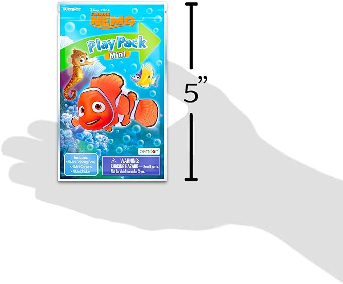 Disney Finding Nemo Birthday Party Favors Set - Bundle with 24 Finding Nemo Play Packs | Mini Coloring Books, Stickers, and More for Goodie Bags (Finding Dory Party Supplies)