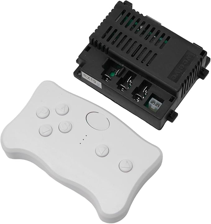 2.4G RC Remote Control Receiver 6V 12V 24V Electric Motor Controller Compatible for Children Electric Toy Car with Battery Installation Instructions(RX19 12V Full set)