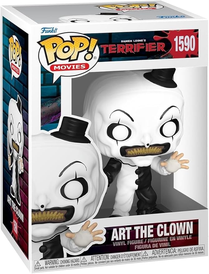 POP Movies: Terrifier - Art The Clown Funko Vinyl Figure (Bundled with Compatible Box Protector Case) Multicolor 3.75 inches