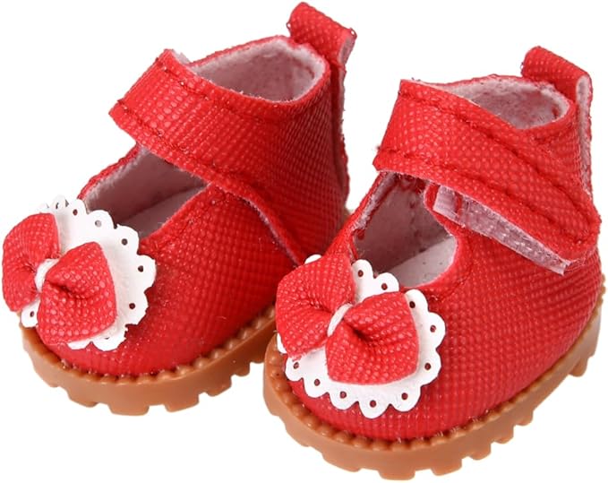 3 Pairs of Doll Shoes Suitable for 17cm Dolls, 3 Colors Suitable for Different Clothing Styles, 17cm Doll Accessories (Colors B)