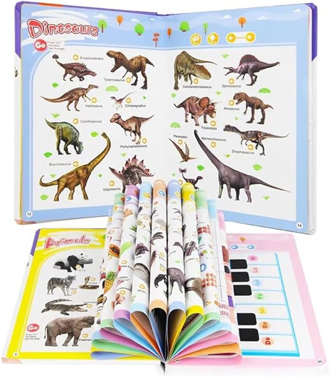 My First English Sound Book – 470+ Words, 21 Themes, Fun Word Learn, Press to Learn Phonics, Juguete Educativo for Educational Language, School Education & Perfect Educational Gift(0-6Y)