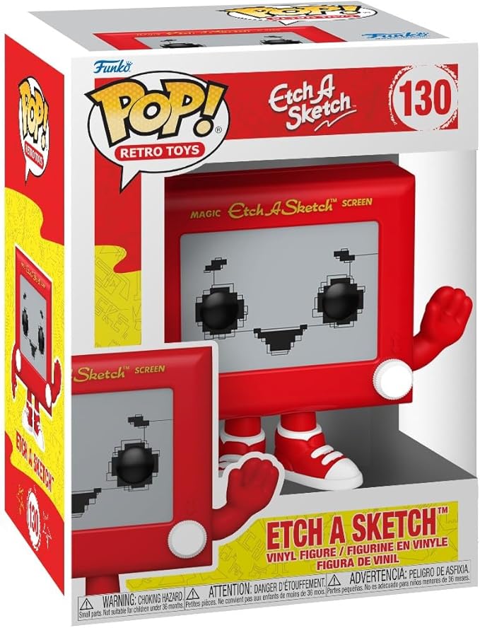 Funko POP! Vinyl: Retro Toys - Etch A Sketch - Collectable Vinyl Figure - Gift Idea - Official Merchandise - for Kids & Adults - Cartoons Fans - Model Figure for Collectors and Display