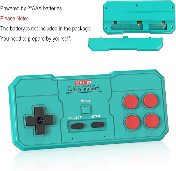 EASEGMER Retro Game Controller, Compatible with GV300S Game Console (Blue)