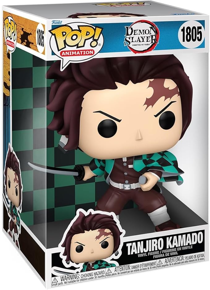 Funko Pop Jumbo: Demon Slayer - Tanjiro Kamado - Collectable Vinyl Figure - Gift Idea - Official Merchandise - Toys for Kids & Adults - Anime Fans - Model Figure for Collectors and Display