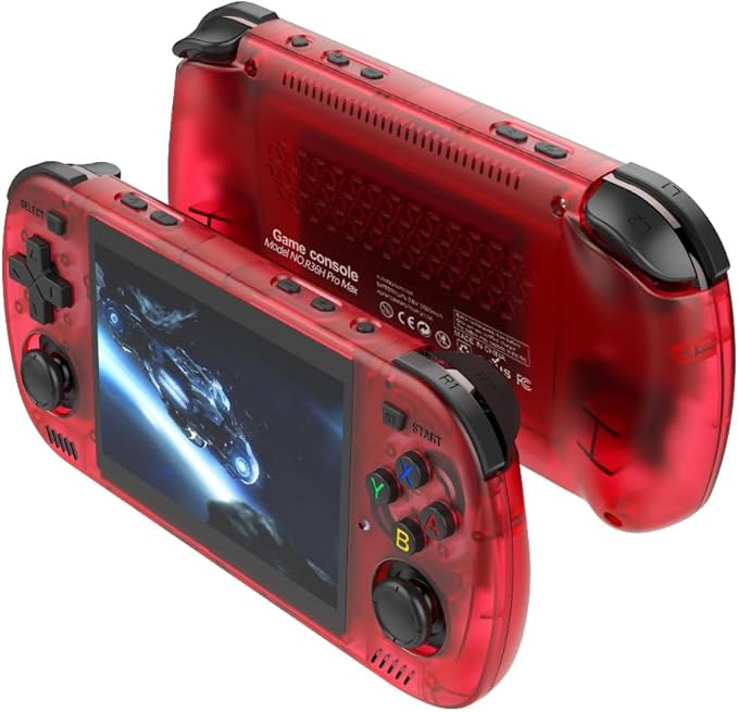 R36H PRO Retro Handheld Game Console,15000+ Games with Open Source Linux System,23+Emulators,4.2-Inch IPS Screen Portable Game Console,3500mAh Battery,Exclusive Horizontal,Gifts for Adult (Red)