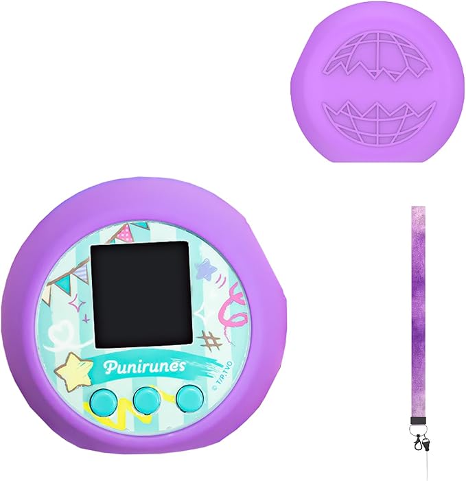 Case for Punirunes Interactive Digital Toy,NOUKAJU Silicone Protective Cover,Drop-Proof,Scratch-Proof,Shock-Proof,Dust-Proof,Protective Case for Interactive Digital Toy(Purple)