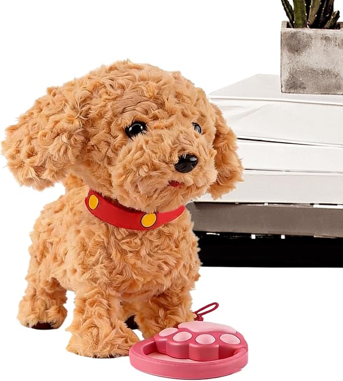 Genérico Electronic Puppy,Companion to Learn Languages,Talking and Barking Dog Toy for Children | for Children of All Ages in Living Room Bedroom Home and Travel