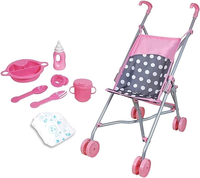 Lissi 5 Piece Doll Deluxe Nursery Play Set with Accessories