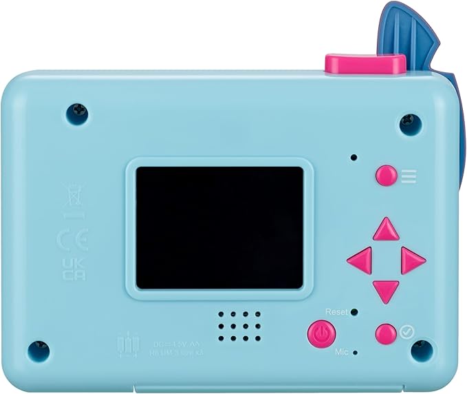 ekids Stitch Kids Camera with SD Card, Digital Camera for Kids with Video Recording, Built-in Digital Stickers, Stitch Toys for Kids