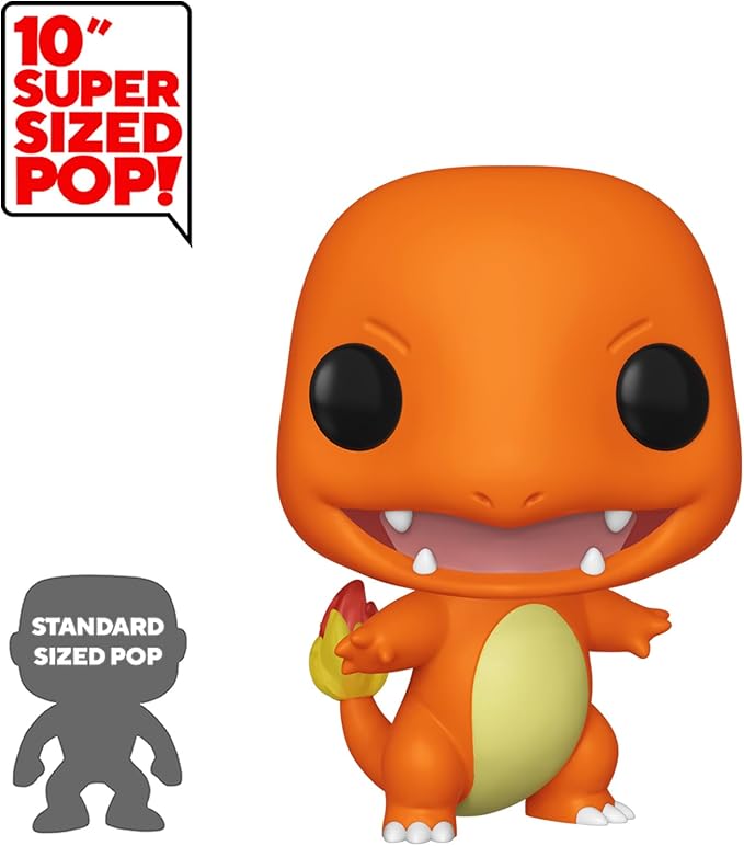 Funko POP! Games: Pokemon - 10" Charmander - EMEA - Collectable Vinyl Figure - Gift Idea - Official Merchandise - Toys for Kids & Adults - Video Games Fans - Model Figure for Collectors and Display