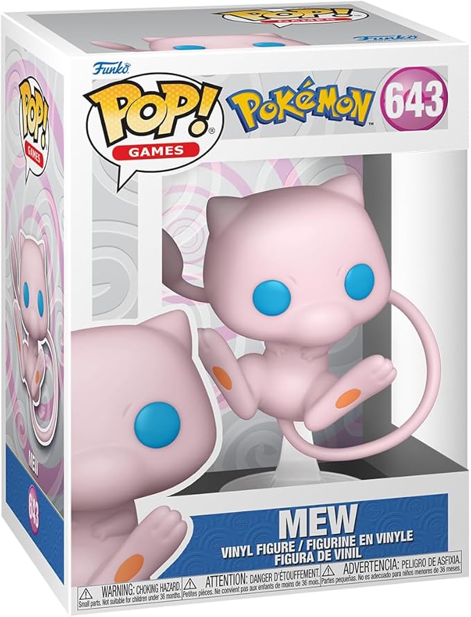 Funko Pop! Games: Pokemon - Mew - Collectible Vinyl Figure - Gift Idea - Official Products - Toys for Children and Adults - Video Games Fans