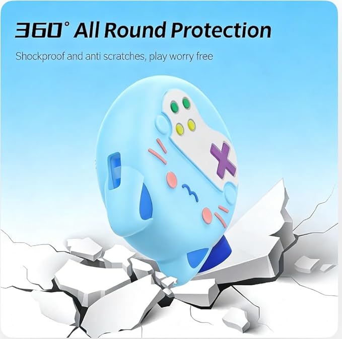 Silicone Cover for Tamagotchi Paradise,Silicone Cover Case for Tamagotchi Paradise Interactive Virtual Pet with Lanyard for Girl boy- Soft, Cute, Waterproof, Anti-Scratch, Shockproof (Blue)