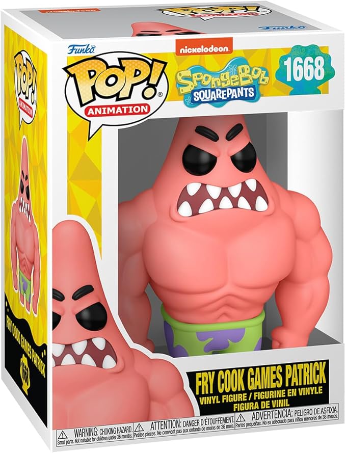 Funko Pop Animation: Spongebob Squarepants 25th Anniversary - Fry Cook Games Patrick Star - Collectable Vinyl Figure - Gift Idea - Official Merchandise - Toys for Kids & Adults