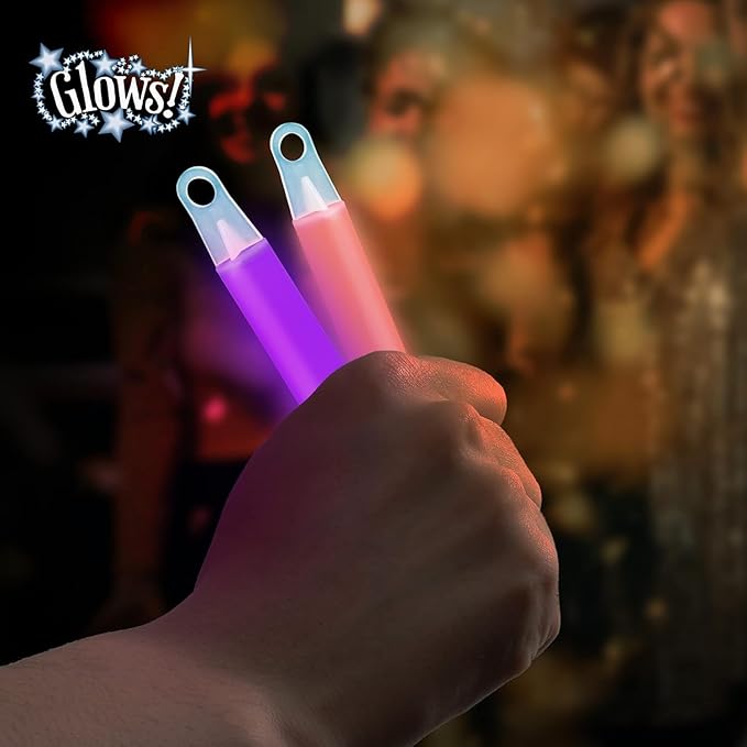 Glow Fever Glow Sticks Bulk 200ct Premium Glow In The Dark Light Up with Lanyards, For Party Supplies, Party Favors, Birthday, Halloween, Super Bright, Lasts Up to 12 hrs