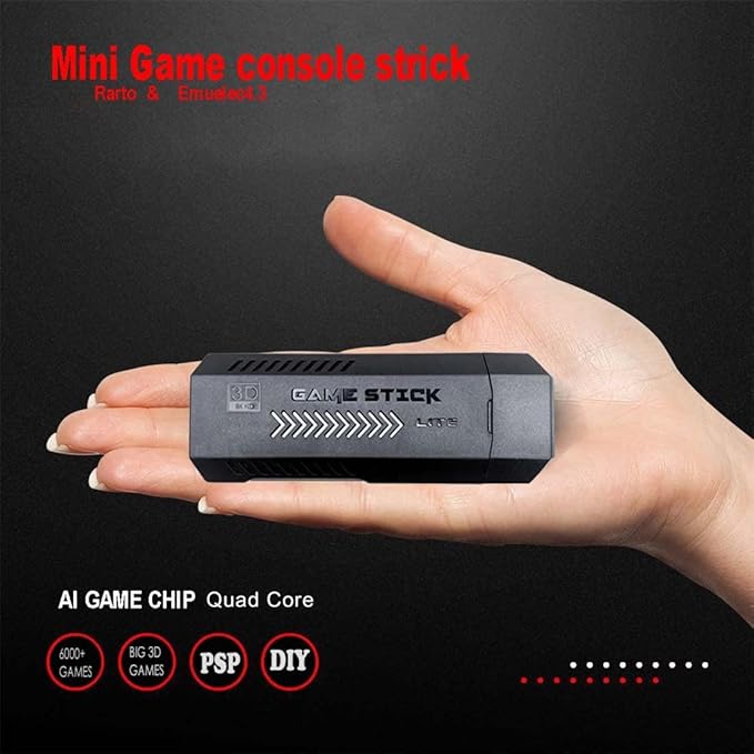 X2 Plus 4K HD Retro Game Stick, Home Video Game Console with 2 Wireless Controllers, HDMI Output, 30000+ Built-in Games (64GB)