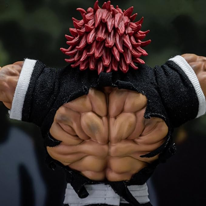Hanma Yujiro Action Figure 19CM Anime Figure Yujiro Statue Model, Joints Movable Cartoon Manga Figure Handmade Collectible Desktop Decoration for Fans