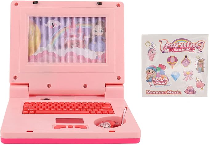 Bnineteenteam Kids Learning Education Laptop Computer for Ages 3 with Non-Retractable
