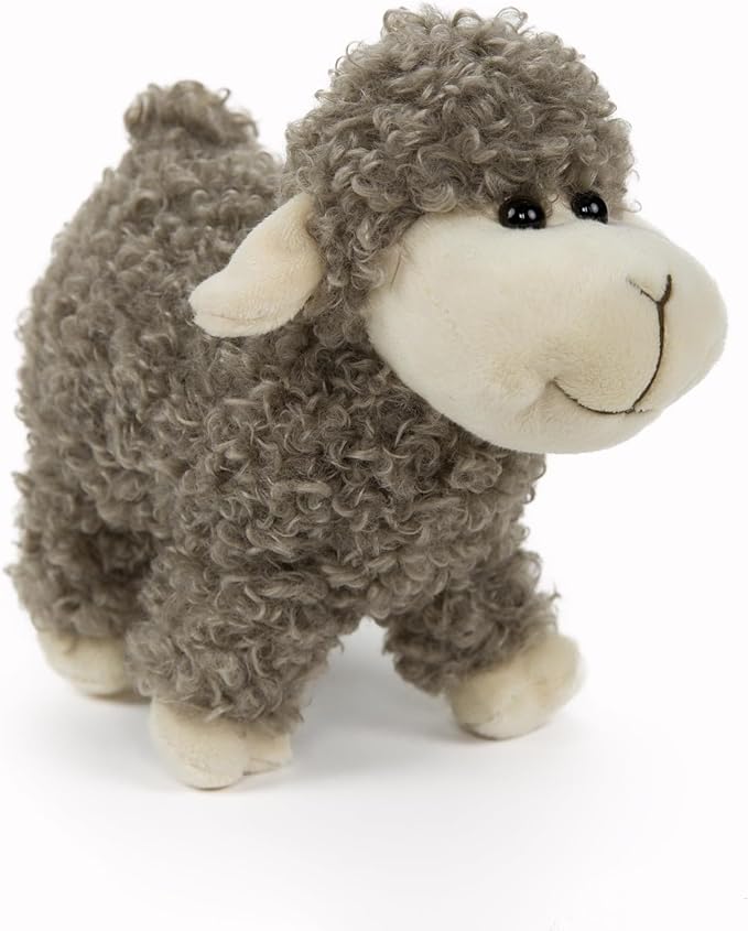 Tiny Heart Sheep Stuffed Animal, Sheep Plush Toy, Lamb Stuffed Animal Cute Soft Stuffed Lamb Kids Boys and Girls Home Decor Cuddly Grey Lamb Toys (Standing)
