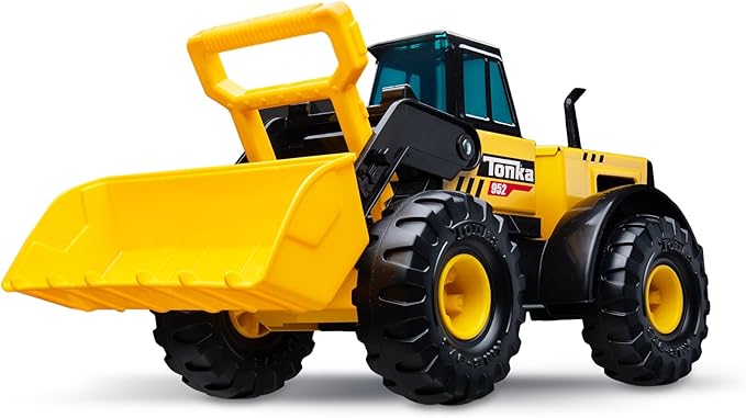 Tonka Steel Classics Front Loader - Made with Steel & Sturdy Plastic, Yellow Toy Construction Truck, Boys and Girls, Kids, Toddlers, Ages 3+