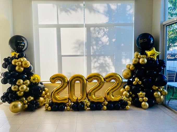 2 Numbers Balloon 40 Inch Gold Two Balloon Number Birthday Decor, 2nd 12 21st Party Celebration Decorations Graduations Wedding Baby Shower