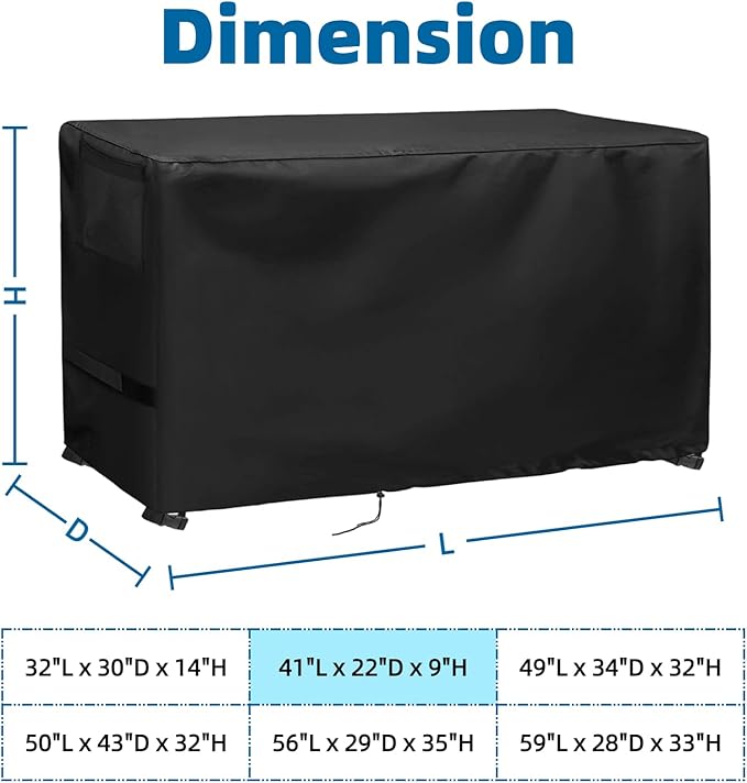 Game Table Cover for Best Choice 40in Portable Air Hockey Arcade Table, Arcade Machine Cover for 40in Tabletop Billiard Tables,Dust Covers for Family Game Night,41"x22"x9"