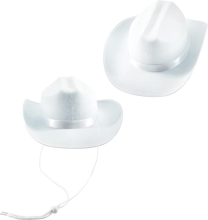 The Dreidel Company Cowboy Felt Western Hat, 22" Circumference Dress Up Costume Clothes for Kids, Pretend Play, Party Favors