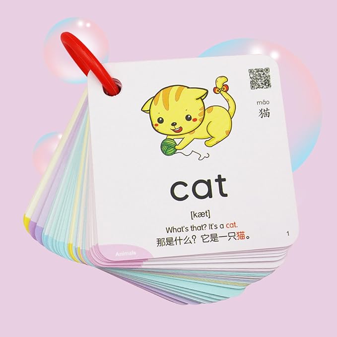 Generic Interactive 300-Piece Flash Card Set for Preschoolers