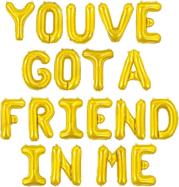 BEOXAGAR You've Got A Friend In Me Balloon Banner You've Got a Friend In Me Matching Toy Inspired Story Birthday Party Supplies