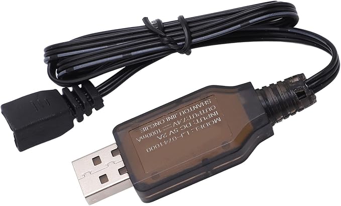 Fydun RC Car Battery Charger, 1 16 7 4V 1000mA Lipo USB Remote App Controlled Vehicle Parts Charging Cable for Control Smart IC Technology with Overload Defence