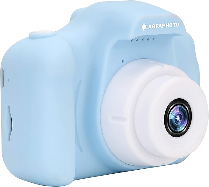 AGFA Photo Kids Digital Camera for 3-8 Year Old Boys & Girls – 12MP Photo & Video Camera, 2” LCD Screen, Anti-Shake, Fun Filters, Rechargeable Battery, Great Gift for Kids
