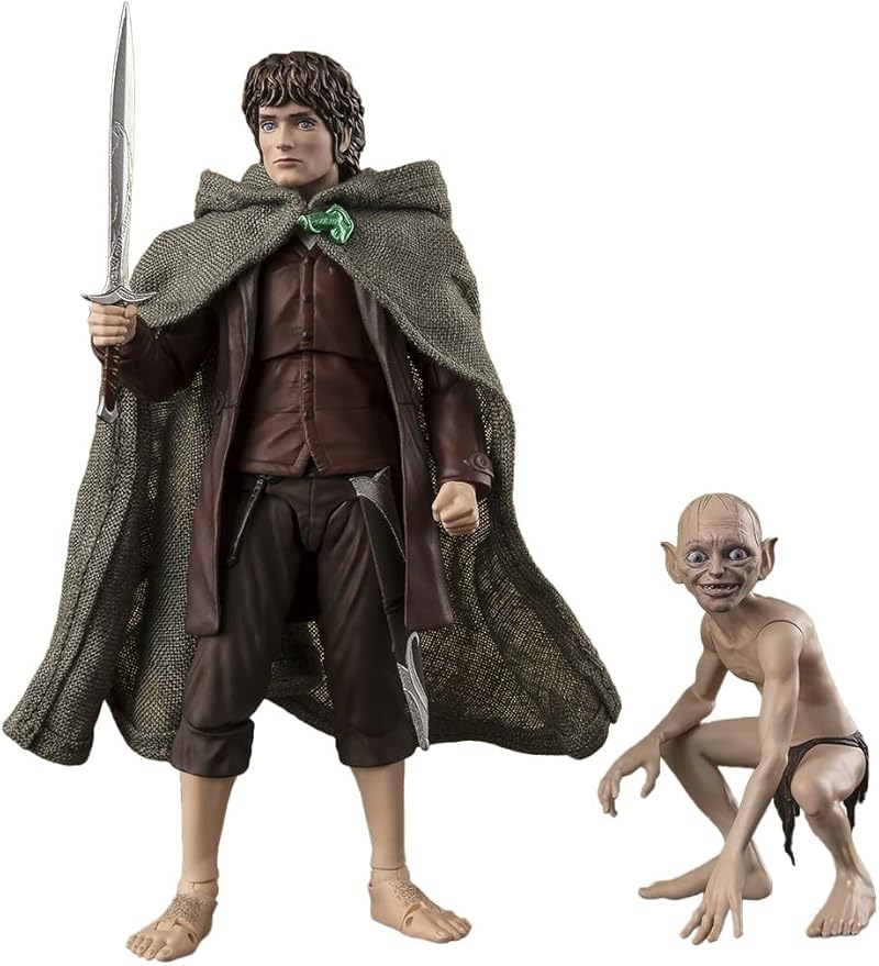 TAMASHII NATIONS - The Lord of The Rings - Frodo Baggins & Gollum (The Lord of The Rings: The Fellowship of The Ring) S.H.Figuarts Action Figure