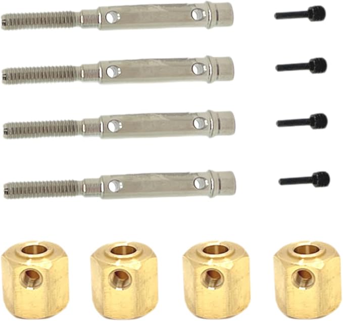 RC Car Wheel Hexes Remote Control Car Widened Combiner Remote Controlled Vehicles Accessories, Replacement Drive Adapter, 4x4 Has Output Shaft
