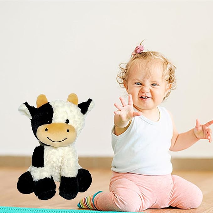 9" Cow Stuffed Animals Plush Doll Kids Boys Girls Animal
