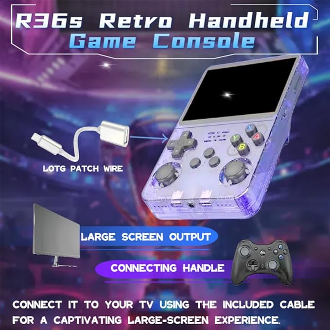 RETROBOY - Retro BOY Play Game Handheld Game Consoles, 3.5-in 4K HD Screen, 3500mAh Battery Long Battery Life, Open Source Games Player, Built-in 64G/128G (RED, 64, GB)