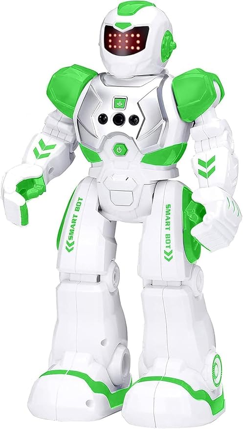 KingsDragon Robots Toy for Kids, RC Gesture Sensing Toy, Interactive Walking Singing Dancing Robot Birthday Presents for Boys Girls Age 6 7 8 9 Years Old,Green