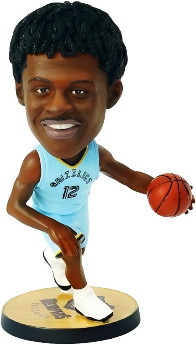 Ja Morant Bobblehead Basketball Action Figure - 5.3" Hand-Painted Resin Collectible Doll - Perfect Sports Fan Gift for Sons & Fathers - Unique Figurine for Basketball Lovers