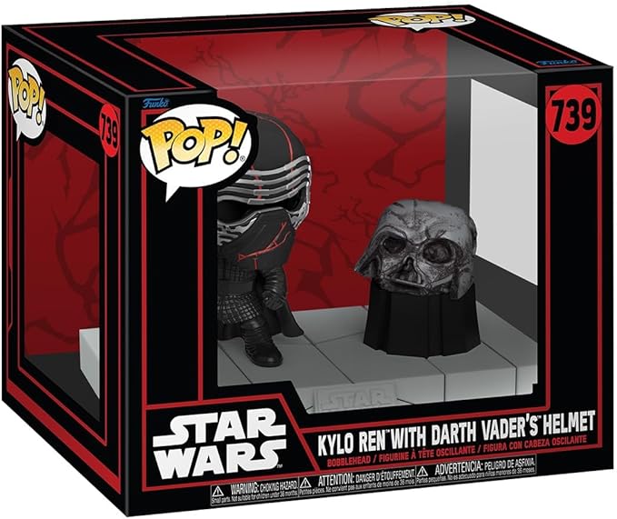 Funko Pop Deluxe: Star Wars: Star Wars Darkside - Kylo Ren with Darth Vader's Helmet - Collectable Vinyl Figure - Gift Idea - Official Merchandise - Toys for Kids & Adults - Sci-Fi Fans