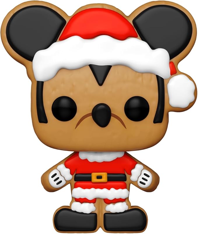 Funko Pop! Mickey Mouse Gingerbread Cookie Vinyl Figure, Multicolor, 3.74-Inch Tall