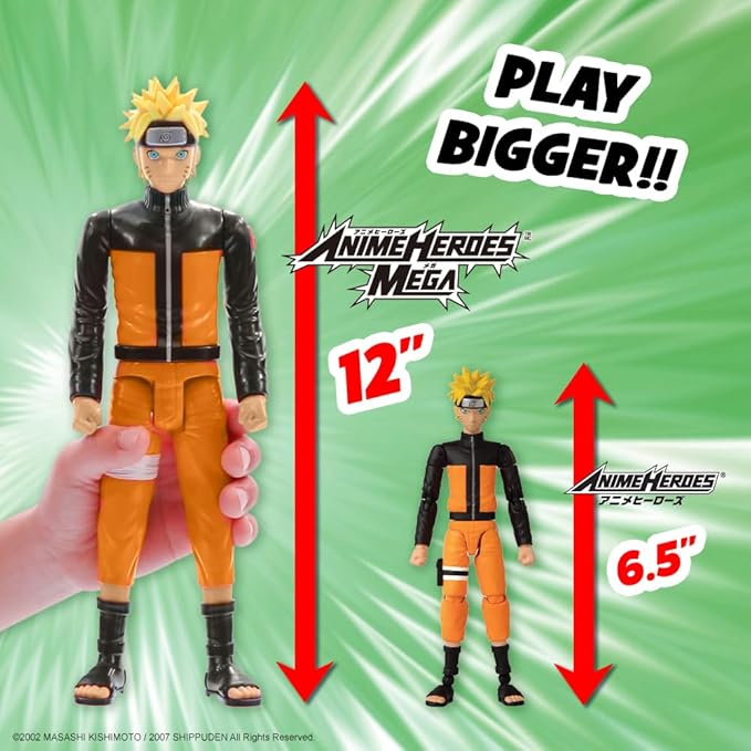 ANIME HEROES MEGA - Naruto - Sasuke Uchiha 12" Action Figure