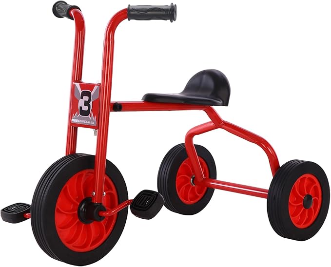 Kids Tricycle for Rider Age 2+, Big Wheel Kids Trike with Rubber Wheels, Preschool Daycare Kids Bike, Birthday Toys Gift for Boys and Girls