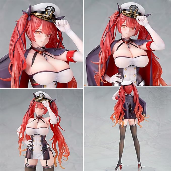 USS Honolulu Figure Uniform Girl Anime Figurine Model 26cm Standing Pose USS Honolulu Action Figure Collectible Statue Desktop Decoration